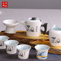 景德鎮雪花釉茶具 10頭套裝廠家直銷，專業定制彰顯品味