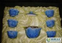品味茶藝之美 特價混批7頭手抓蘭結晶釉功夫茶具，家居雅韻新選擇