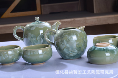 【窯變多彩結(jié)晶釉/茶具套裝/高檔禮品/德化陶瓷批發(fā)】?jī)r(jià)格,廠家,圖片,茶具套裝,德化縣柒駿宏工藝陶瓷研究所-